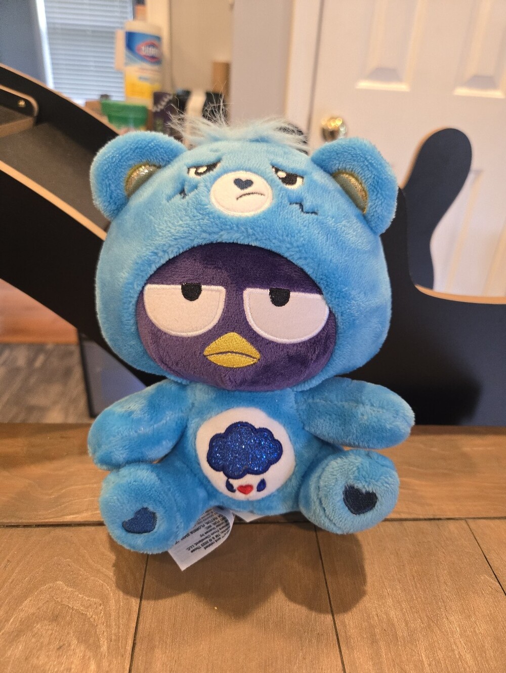 Hello Kitty x Care Bears Collab Plush Badtz-Maru Grumpy Bear Sanrio Kawaii
